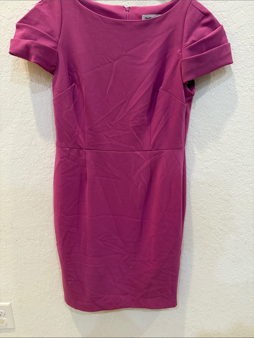 Shelby & Palmer Fuchsia Midi Sheath Dress